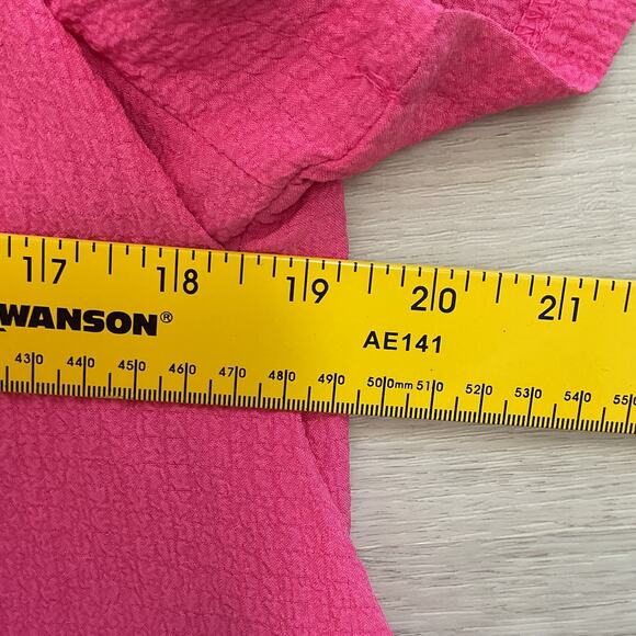 Shein Asymmetrical Matching Set Tunic and Shorts Pink Large - Picture 9 of 13